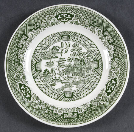 Green Willow Bread & Butter Plate
