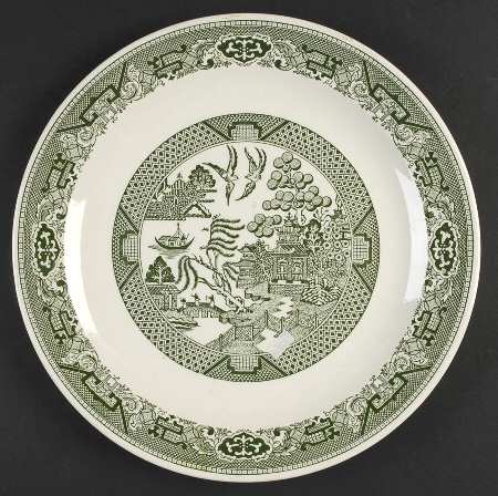 Green Willow 12" Chop Plate (Round Platter)