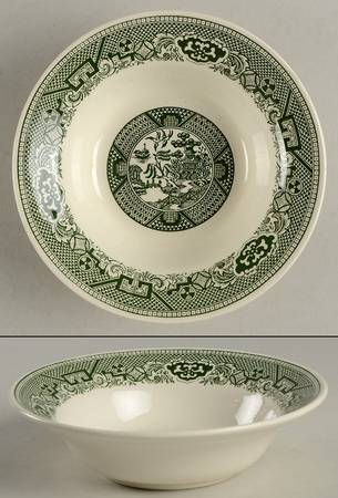 Green Willow Coupe Cereal Bowl