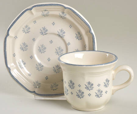 Heirloom Flat Cup & Saucer Set