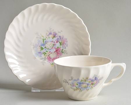 Honey Lee (No Trim) Flat Cup & Saucer Set
