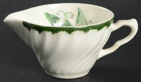 Lily of The Valley (Green Border) Creamer