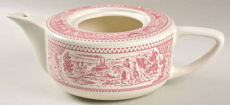 Memory Lane Pink Teapot No Lid