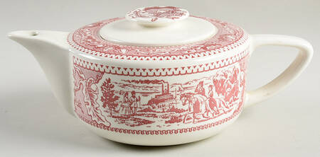 Memory Lane Pink Teapot & Lid