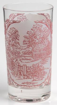 Memory Lane Pink Glassware Short Tumbler