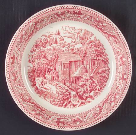 Memory Lane Pink Pie Serving Plate