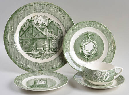 The Old Curiosity Shop (Green) 40 Piece Estate Set
