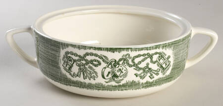 The Old Curiosity Shop (Green) 1.5 Quart Round Casserole No Lid