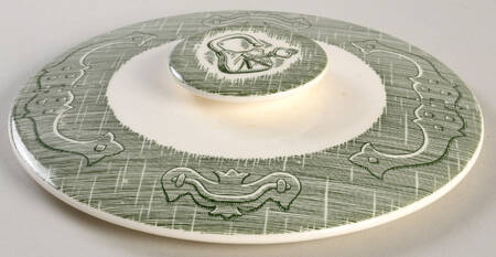 The Old Curiosity Shop (Green) Lid for 1.5 Qt Round Casserole