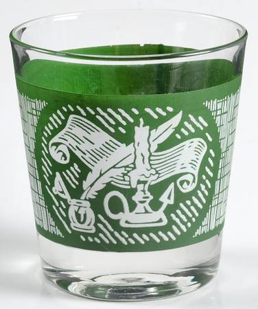The Old Curiosity Shop (Green) 6 Oz Glassware Old Fashioned