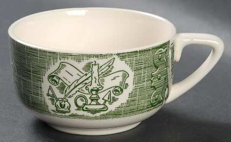 The Old Curiosity Shop (Green) Flat Cup