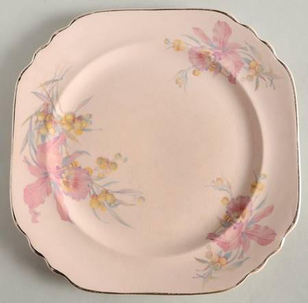 Orchid Square Luncheon Plate