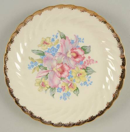 Orchids N Love Salad Plate