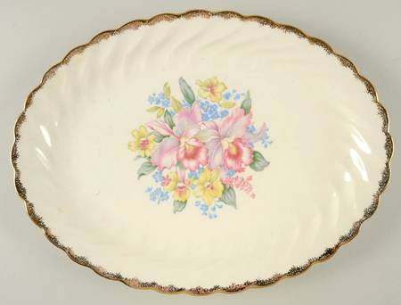 Orchids N Love 13" Oval Serving Platter