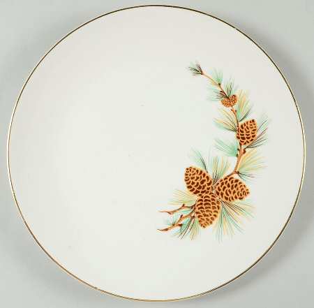 Pine Cone Luncheon Plate