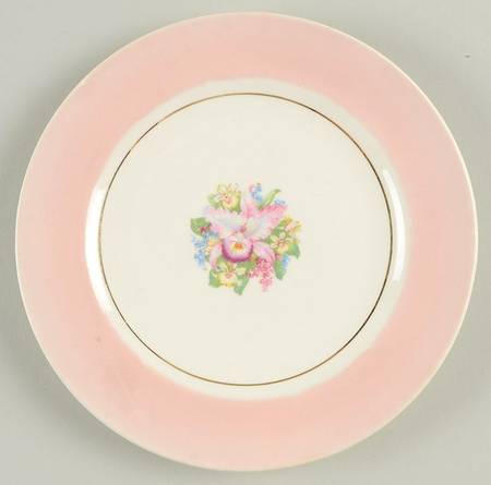 Pink Orchid (USA) Bread & Butter Plate