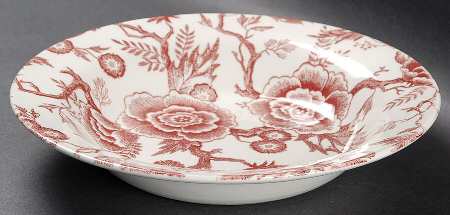 Pink Tradition Rim Soup Bowl