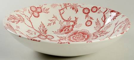 Pink Tradition 9" Round Vegetable Bowl