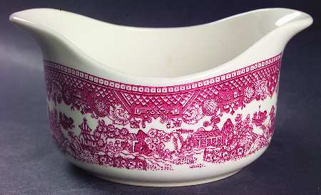 Pink Willow Gravy Boat