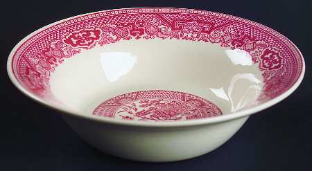 Pink Willow Rim Cereal Bowl