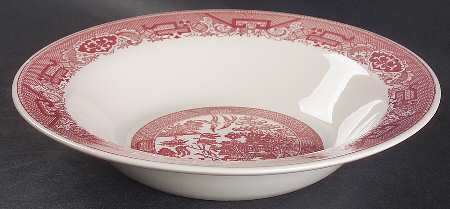 Pink Willow 10" Round Vegetable Bowl