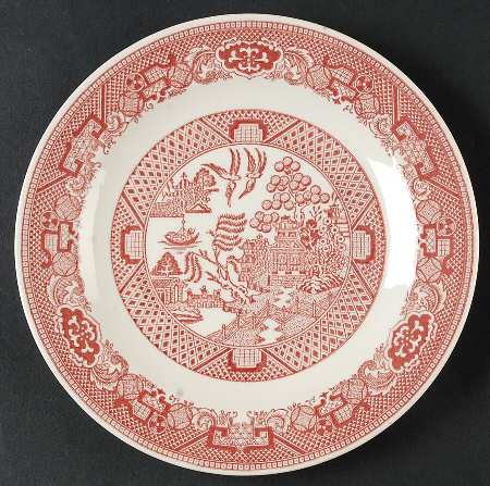 Pink Willow Salad Plate