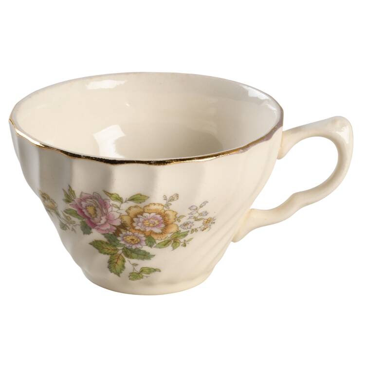 Princess Pat Gold(Gold Trim) Flat Cup