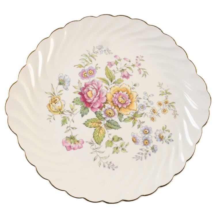 Princess Pat Gold(Gold Trim) Handled Cake Plate by Royal (USA)