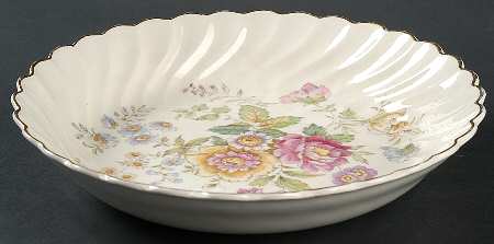Princess Pat Gold(Gold Trim) 9" Round Vegetable Bowl
