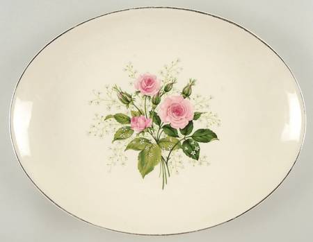 Queen's Rose 13" Oval Serving Platter