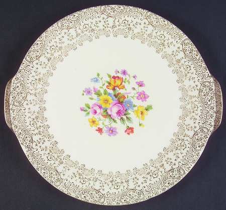 Royal Charm Handled Cake Plate