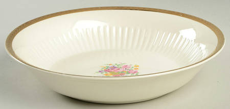 Royal Etch Gold 8" Round Vegetable Bowl