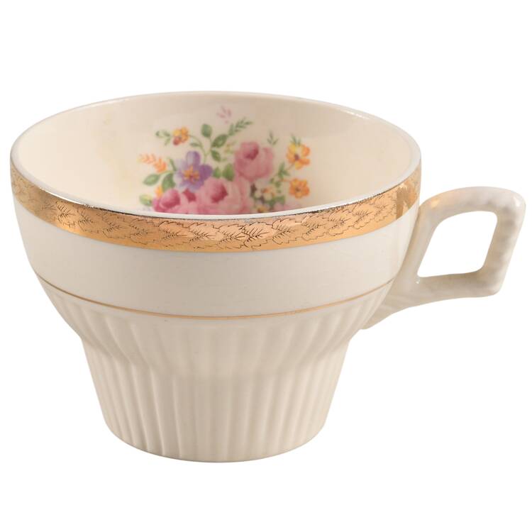 Royal Etch Gold Flat Cup