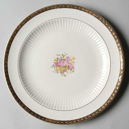 Royal Etch Gold Luncheon Plate