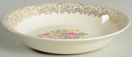 Rose Glory 9" Round Vegetable Bowl