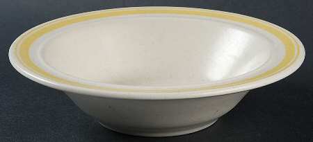 Rondo-P Yellow Rim Cereal Bowl