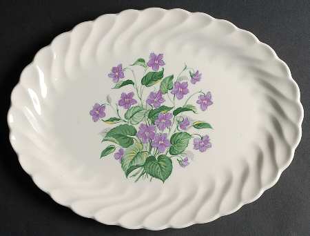 Royal Violet 13" Oval Serving Platter
