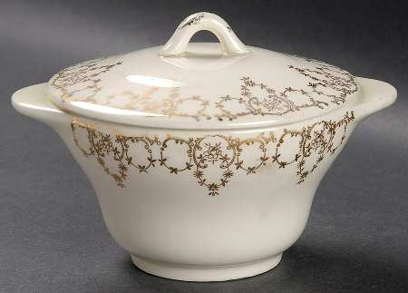 Snowflake Sugar Bowl & Lid