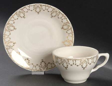 Snowflake Flat Cup & Saucer Set