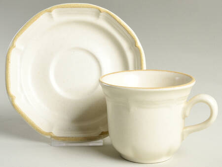 Somerset Flat Cup & Saucer Set by Royal (USA)
