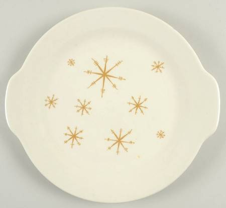 Star Glow (No Trim) Handled Cake Plate