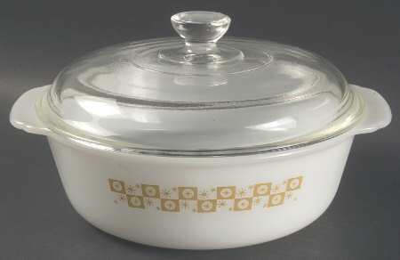 Star Glow (No Trim) 1.5 Quart Glassware Casserole with Lid