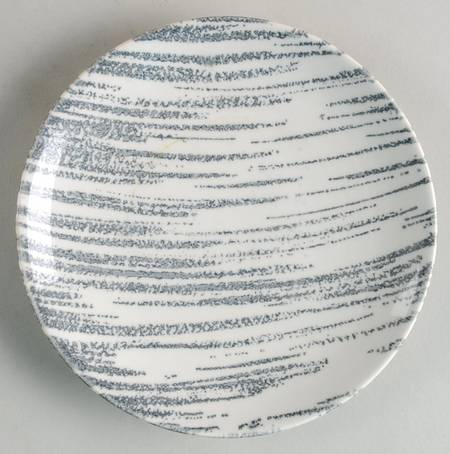Windblown Grey Bread & Butter Plate