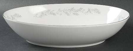 Eg3301 (White Background) 10" Oval Vegetable Bowl