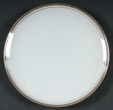 Golden Elegance Salad Plate