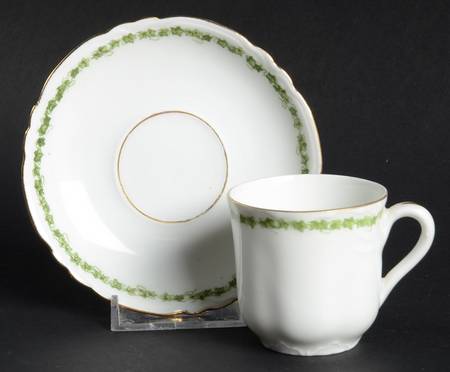 10789 Flat Demitasse Cup & Saucer Set