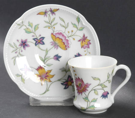 Adriana Flat Demitasse Cup & Saucer Set