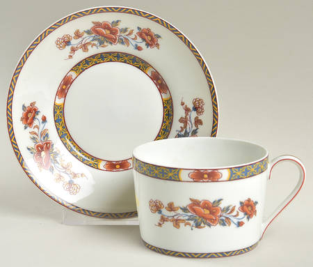 Mandarin Flat Cup & Saucer Set