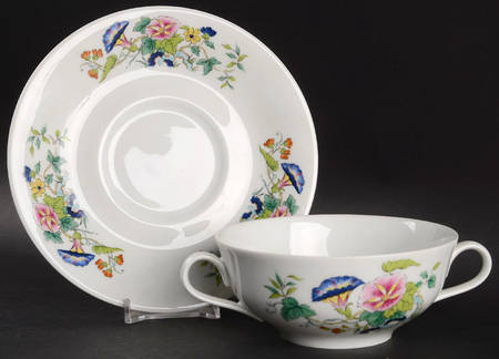 Paradis Flat Cream Soup Bowl & Saucer Set