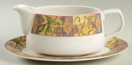 Cinnabar Gravy Boat & Underplate